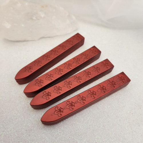 Brick Red Sealing Wax Stick without Wick (approx. 9x1.2x1.1cm)