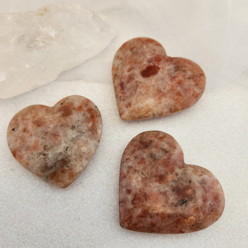 Sunstone Heart (assorted. approx. 5.5-5.9x5.6-6.2cm)