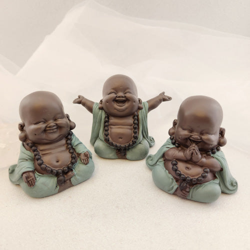 Happy Buddha (assorted. approx. 9x11x5cm)