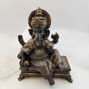 Ganesh sitting on Lounger 