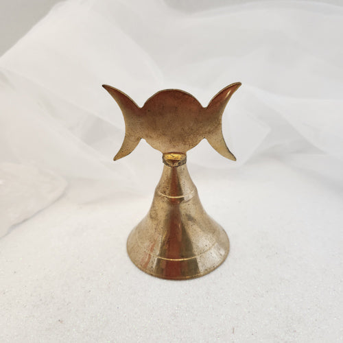 Triple Moon Altar Bell (brass. approx. 10cm).