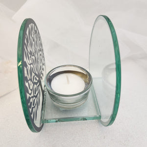 Tree of Life Glass Tealight Candle Holder