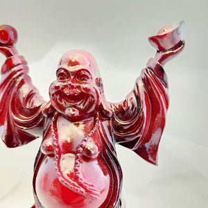 Feng Shui Buddha with Ingot & Sphere