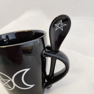 Triple Moon Mug and Spoon Set