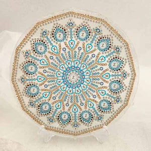 DIY Diamond Art Mandala with Feathers Hanging