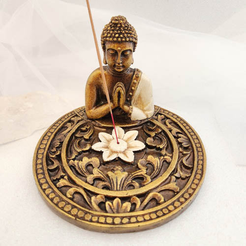 Round Buddha Incense Holder
