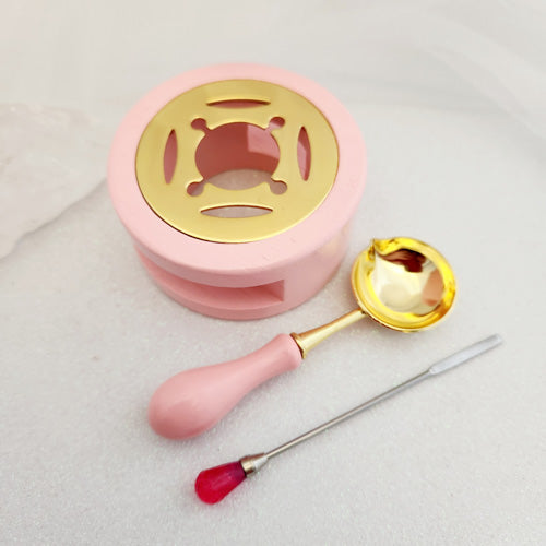 Pink Wax Seal Warmer Melting Kit (3 pieces)