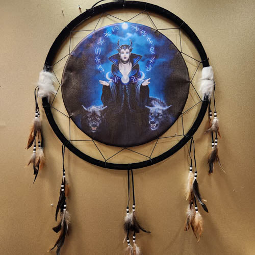 Moon Witch Dream Catcher by Anne Stokes (approx. 62cm)