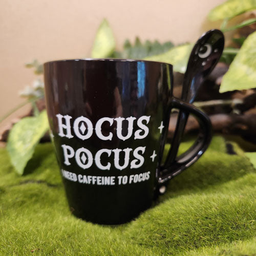 Hocus Pocus Mug and Spoon Set (approx 10x8.5x6cm)