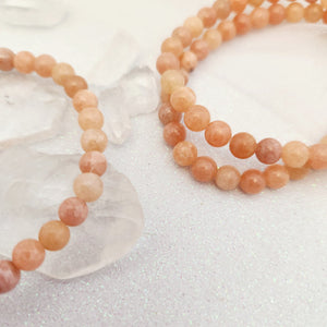 Peach Calcite Bracelet