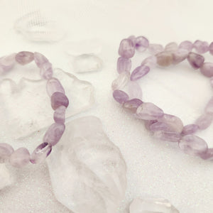 Amethyst Nugget Bracelet (child size)