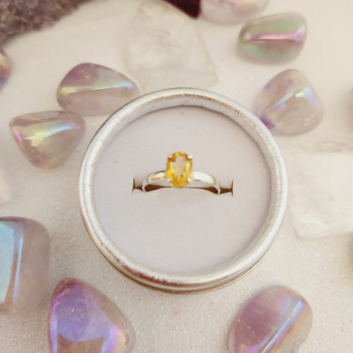 Citrine Ring (sterling silver & assorted designs)