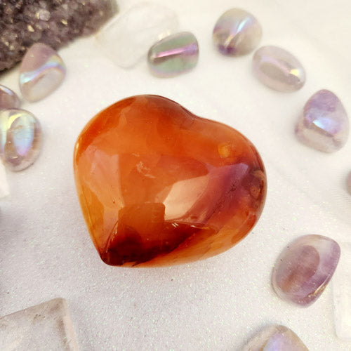 Carnelian Heart (assorted. approx. 5.9x6.6cm)