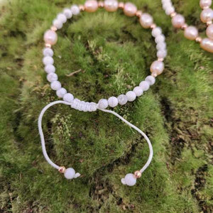 Howlite & Freshwater Pearl Bracelet