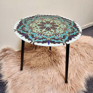 Mandala Glass Table