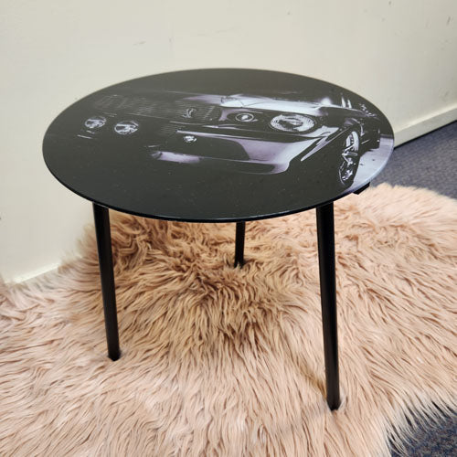 Ford Mustang Glass Table (approx. 40x40x40cm)