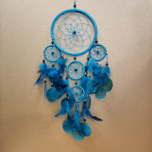 Teal Dream Catcher with Shells