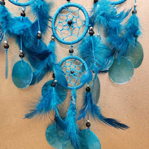 Teal Dream Catcher with Shells