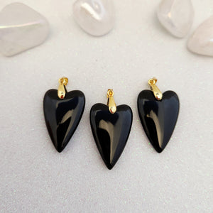 Black Obsidian Heart Pendant