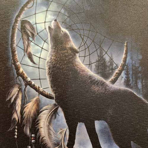 Wolf and Dream Catcher Canvas