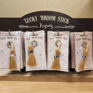 Lucky Broomstick Keyring