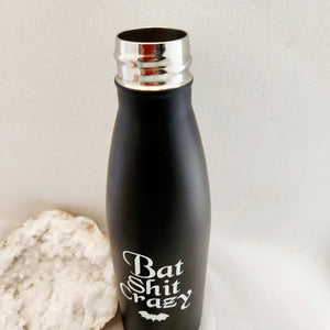 Bat Sh** Crazy Metal Water Bottle