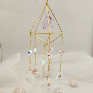 Fairy in Moon Hanging Prisms