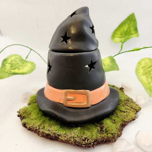 Witch Hat Oil Burner (approx.15.5 x 14.5 x 6 cm)