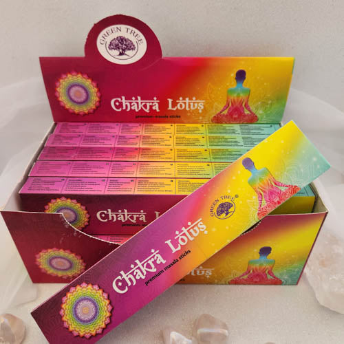 Chakra Lotus Masala Incense (Green Tea. 15gr)
