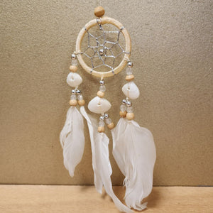 White Windchime Dream Catcher with Shells