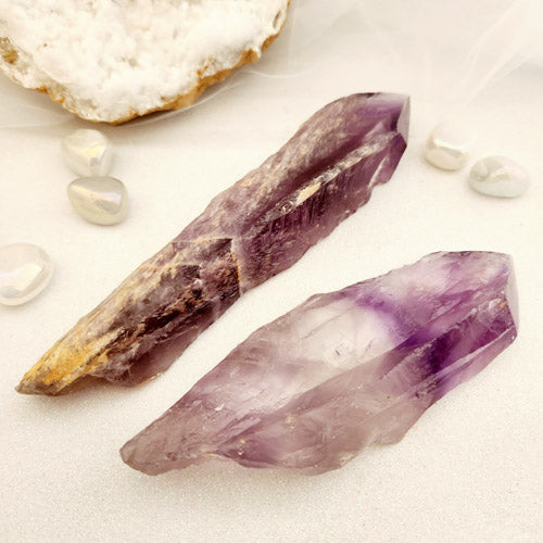 Amethyst Natural Point (assorted. approx. 15-19x4-5.4cm)
