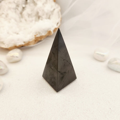 Shungite Pyramid (elongated. approx. 6.4x3.1cm)