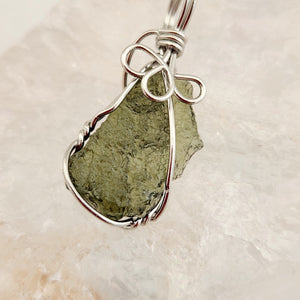 Moldavite Wrapped Pendant