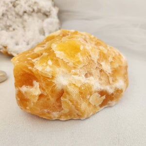 Orange Calcite Rough Rock