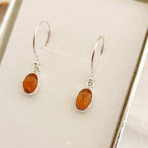 Amber Oval Earrings