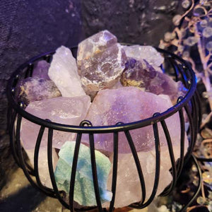 Crystal Mix Cage Lamp