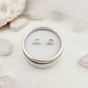 Aquamarine Stud Earrings