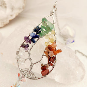 Chakra Tree of Life Hanging Prism