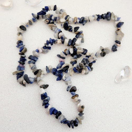 Sodalite Polished Chip Bead Strand (approx. 200plus beads per strand)