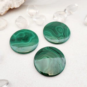 Malachite Flat Disc