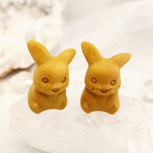 Yellow Jasper Pikachu Pokemon (assorted. approix. 4x2.8cm)