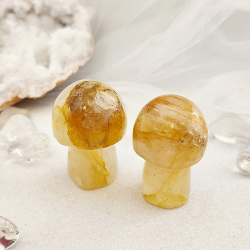 Golden Quartz Mushroom (assorted. approx. 4.8-5x3.3-3.4cm)