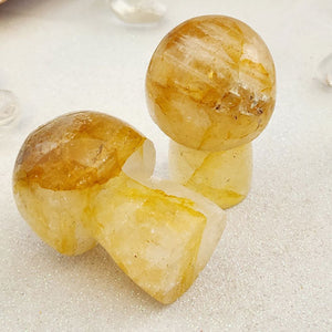 Golden Quartz Mushroom