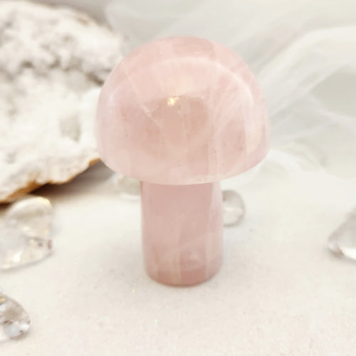 Rose Quartz Mushroom (approx. 8.4x6cm)