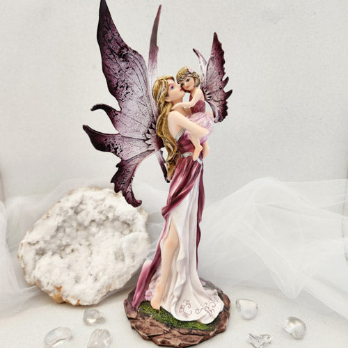 Mother and Daughter Fairy (approx.27 x10.5 x 11 cm)