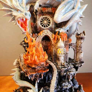 White Fire Dragon on Castle