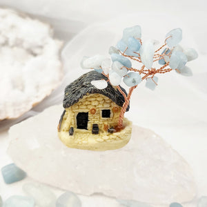 Fairy Cottage with Aquamarine Tree