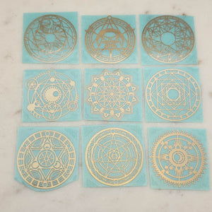 Sacred Geometry Symbol Metallic Self-Adhesive Sticker