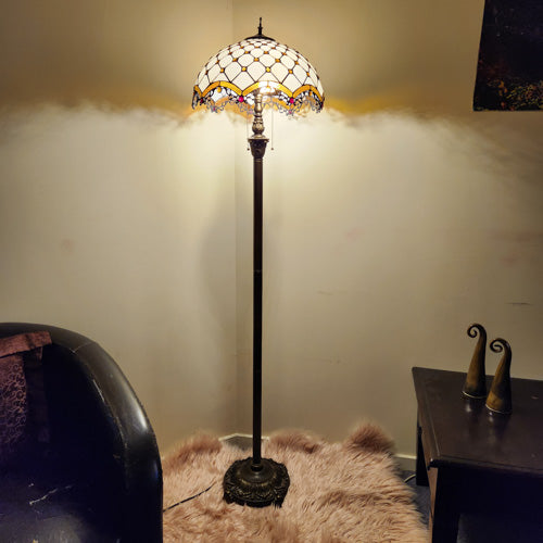 Beautiful Tiffany Style Floor Lamp (approx. 162x40cm)