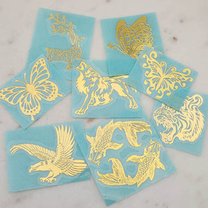 Animal & Bird Metallic Self-Adhesive Sticker